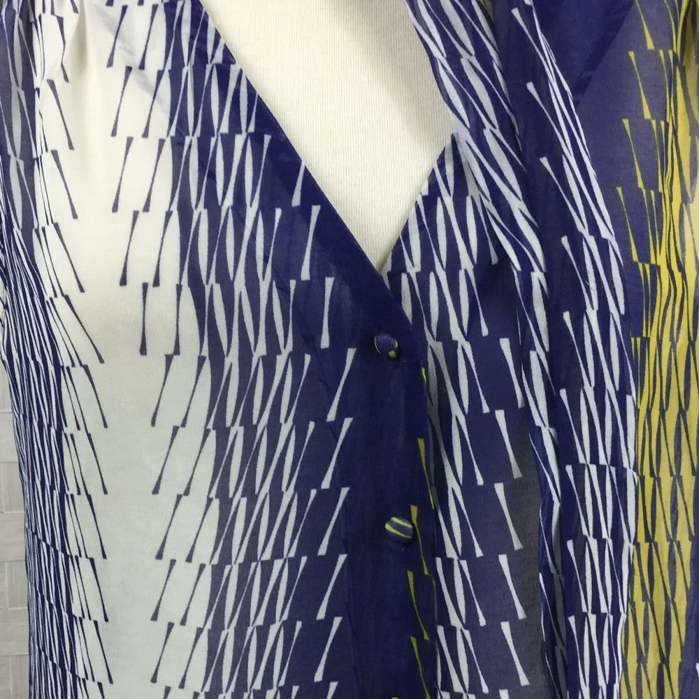 Banana Republic Sheer Tank top, Med,  tie at‎ neck